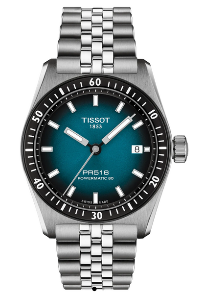 3.TISSOT PR516 38mm自動巻T149.407.11.051.00 Tissot T149.407.11.051.00 : PR516 Powermatic 80 Stainless Steel