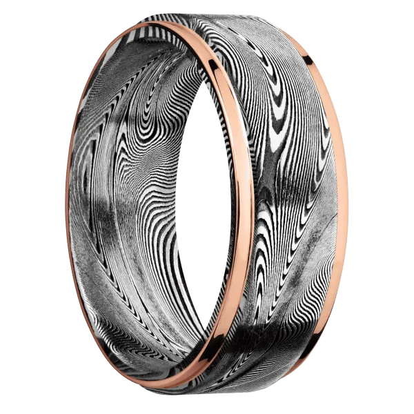 Tightweave with Acid Finish and 14K Rose Gold Inlay – Dublin Village ...