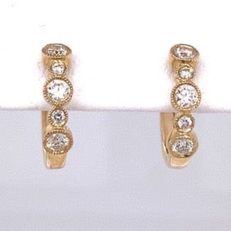 14K Gold Mini Diamond Studs